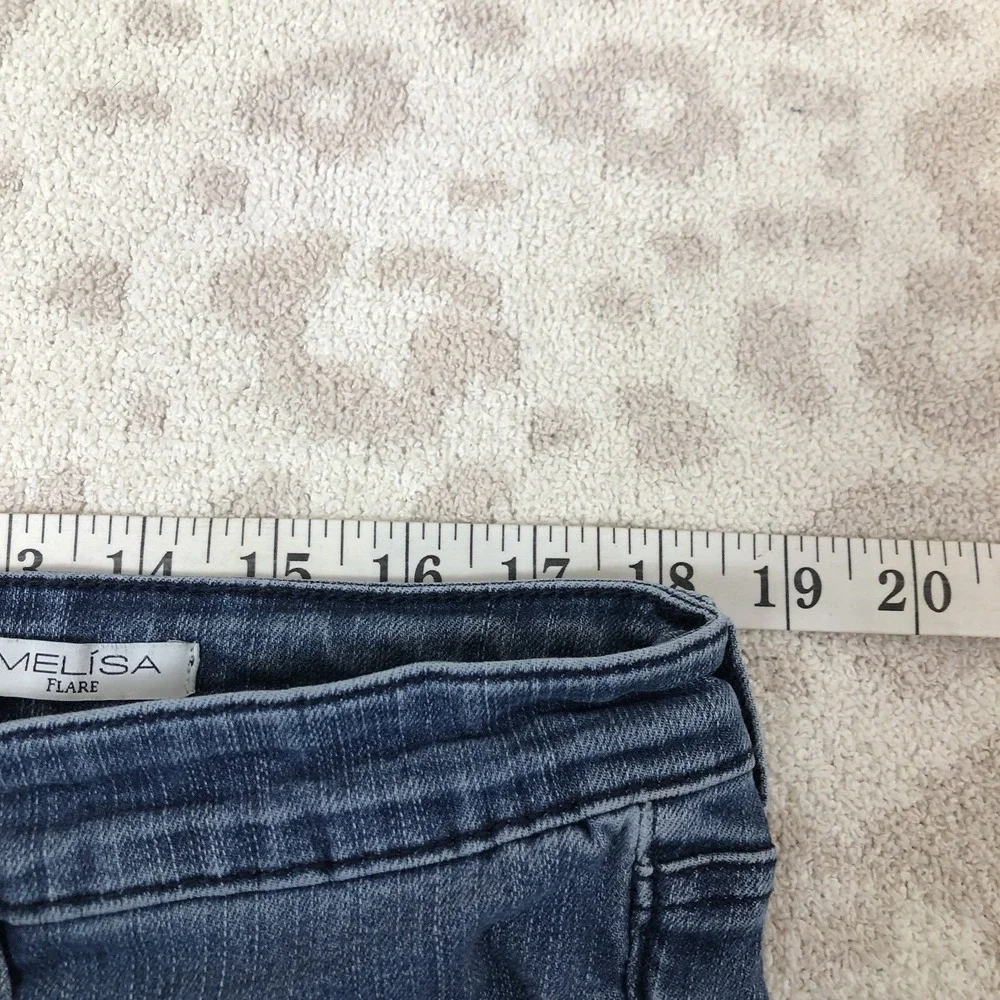 Sofia jeans women's 18 blue denim‎ Melisa flare distressed stretch